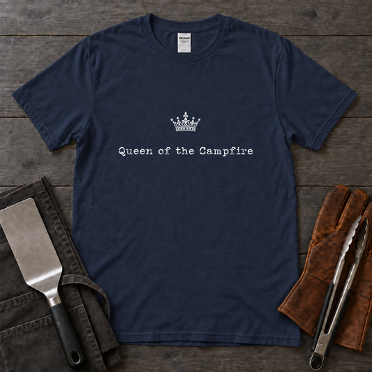 Campfire Queen Tee — Navy