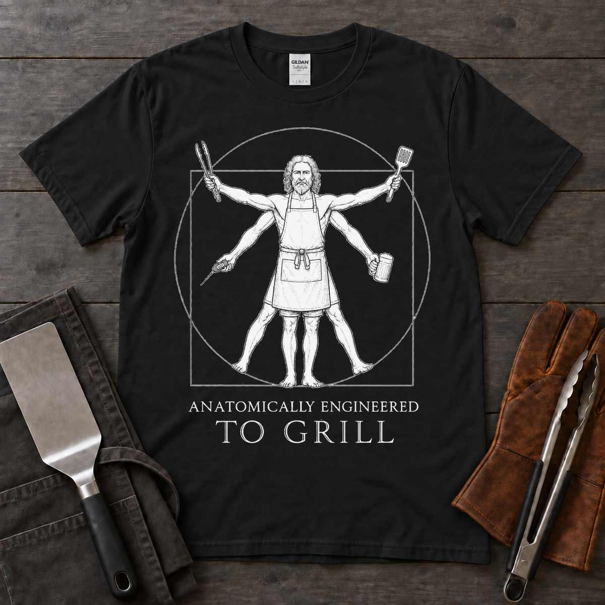 Anatomically Engineered to Grill Tee