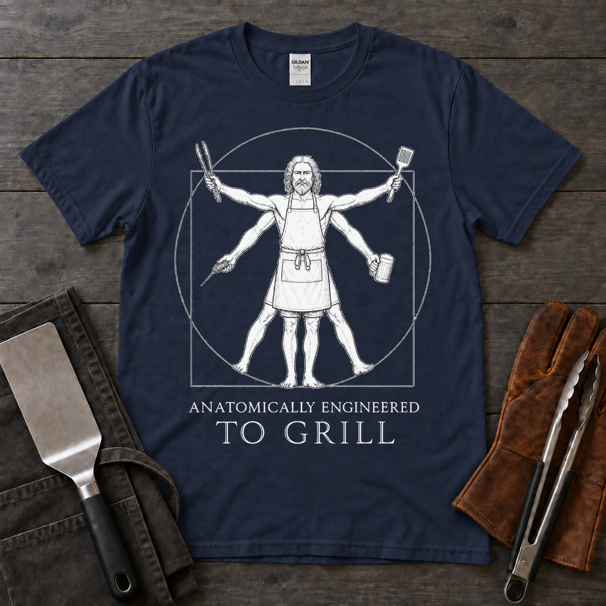 Anatomically Engineered to Grill Tee