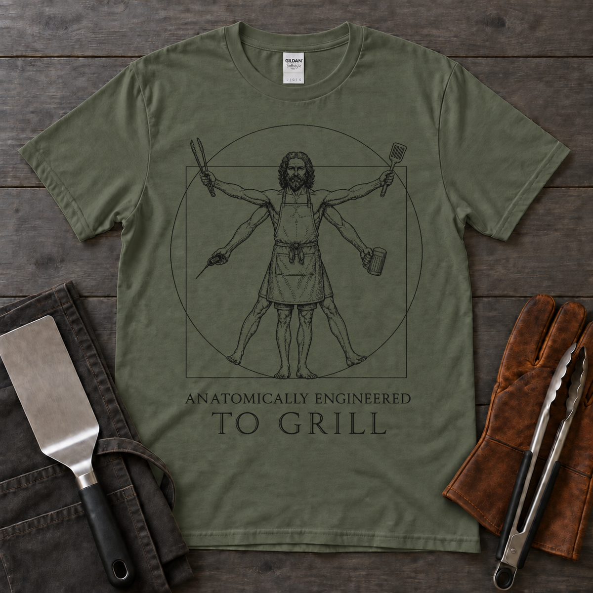 Anatomically Engineered to Grill Tee