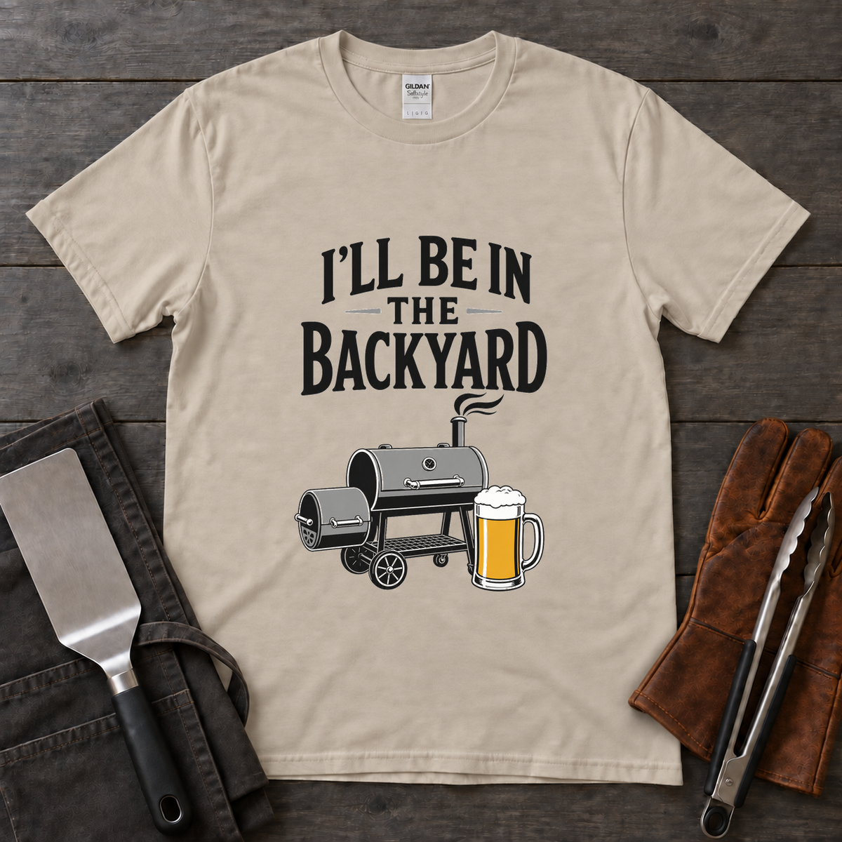 I'll Be in the Backyard Tee