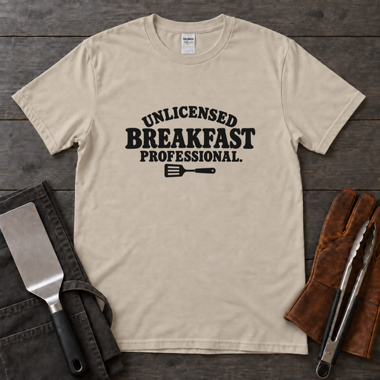 Unlicensed Breakfast Professional Tee